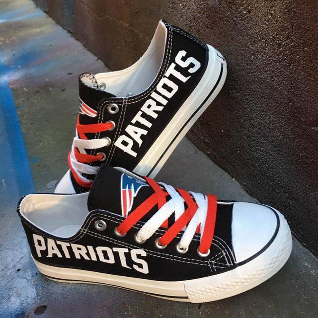 New England Patriots Shoes Lace Letter Glow In The Dark Shoes