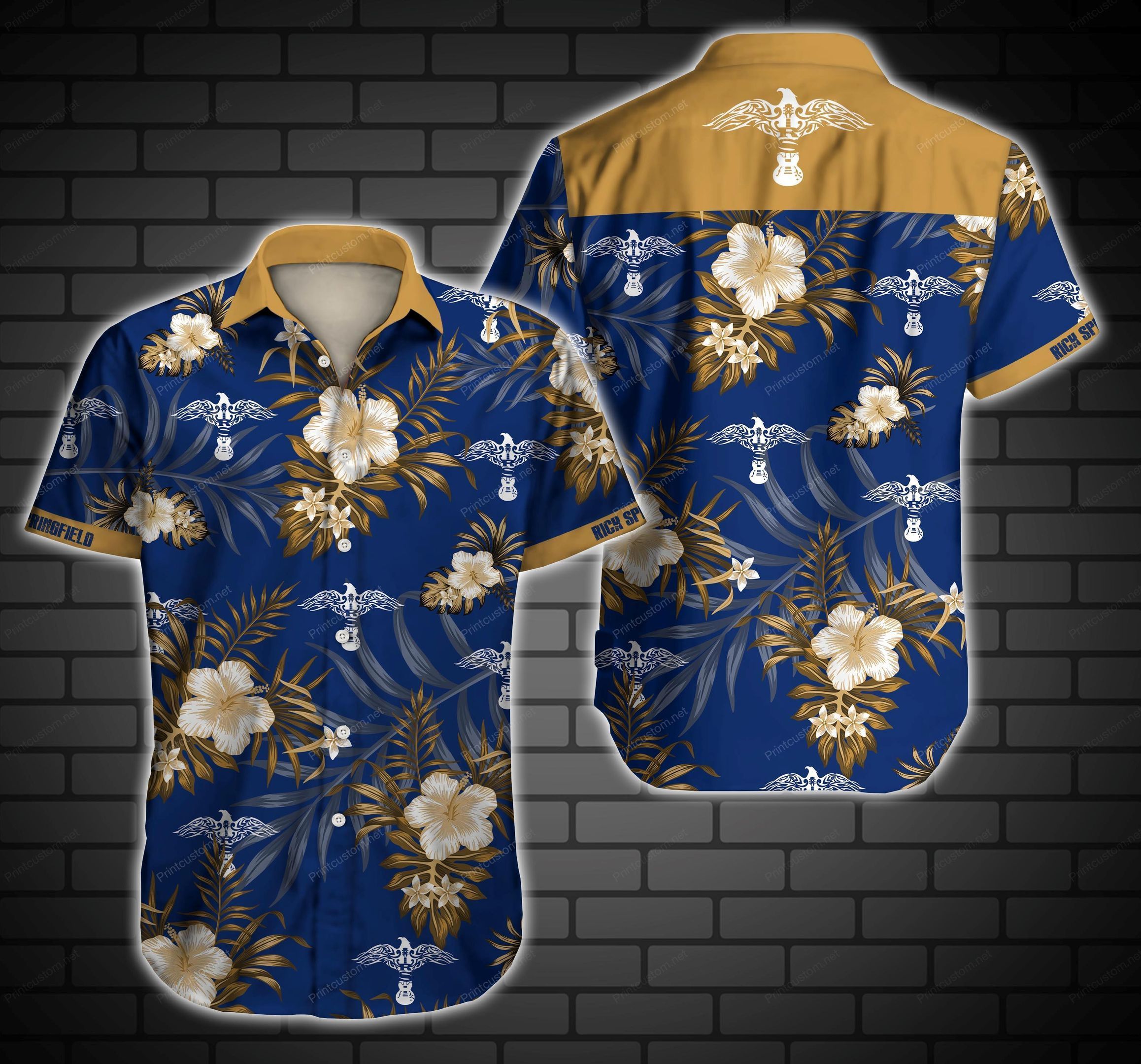 Rick Springfield Hawaiian Shirt Summer Button Up For Men Beach Wear Short Sleeve Hawaiian Ha100210