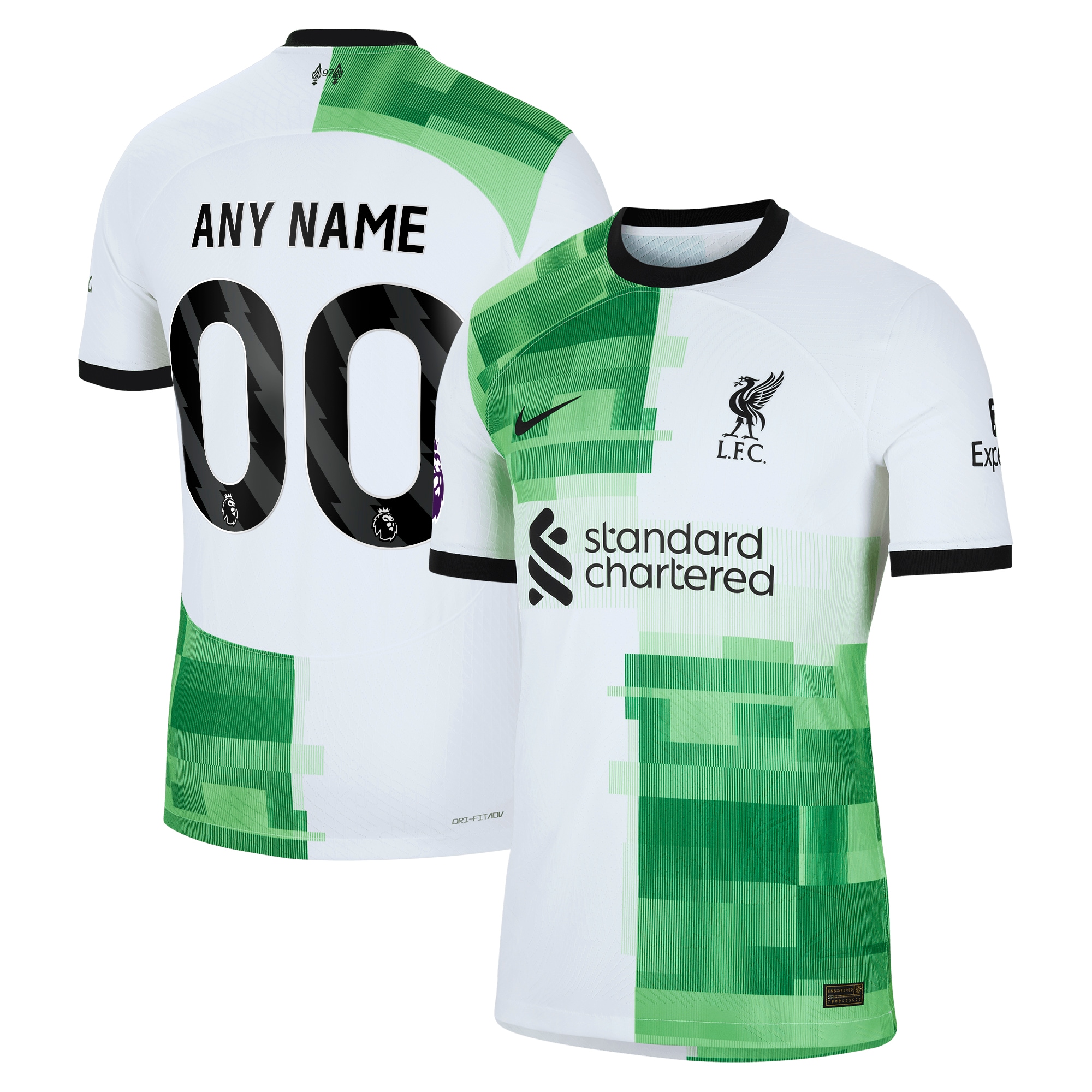 Liverpool 2023/24 Away Authentic Custom Jersey – White