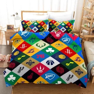 Basketball Logo Basketball 27 Duvet Cover Pillowcase Home Decor 3D Bedding Set Bedroom