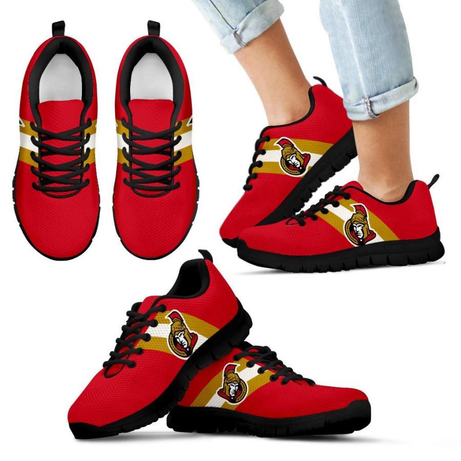 Three Colors Vertical Ottawa Senators Sneakers