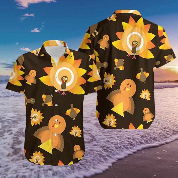 Thanksgiving Turkey Sun Hawaii Shirt For Men Women Adult Ha48398