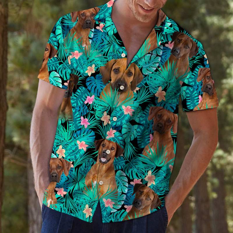 Rhodesian Ridgeback Tropical Hawaiian Shirt Ha89187