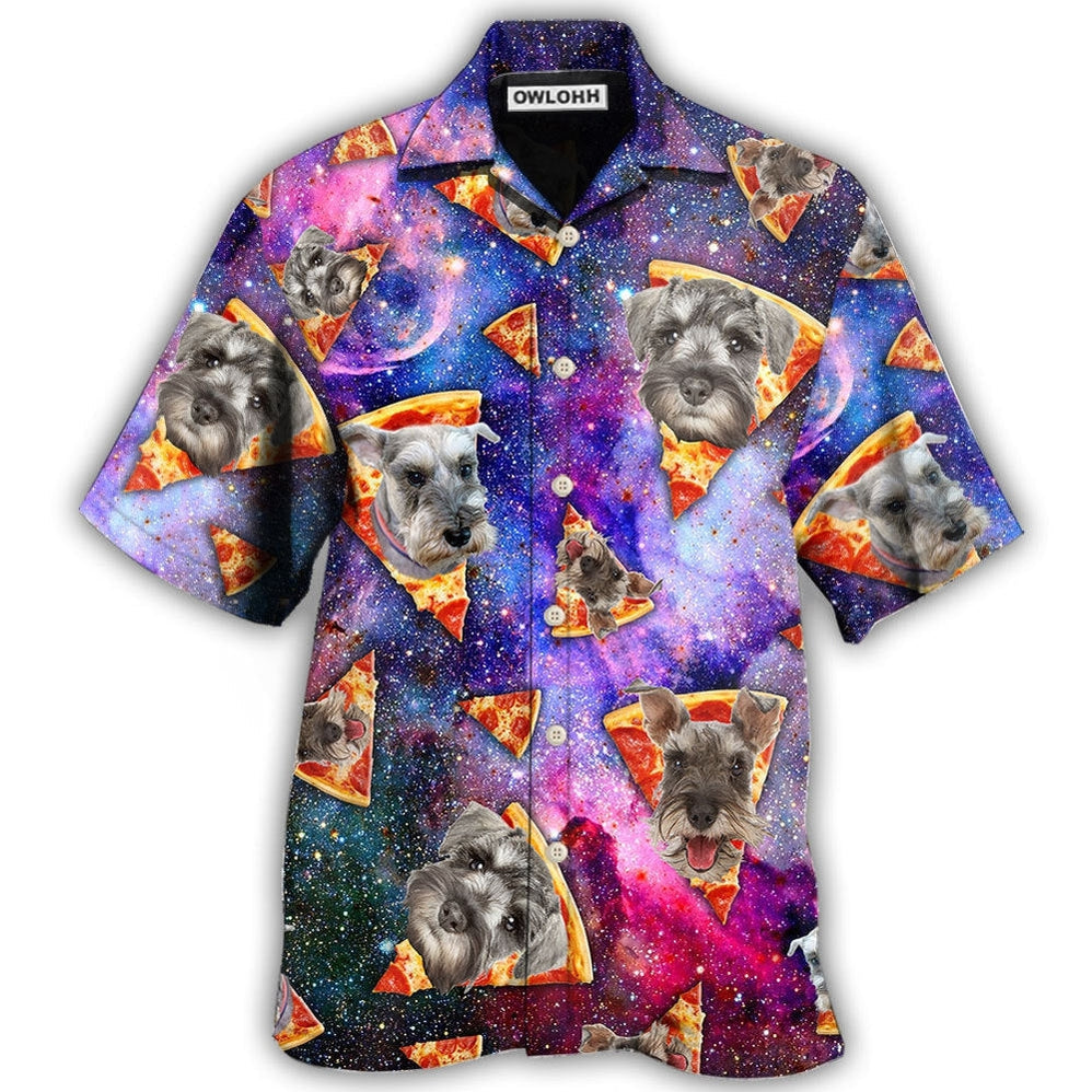 Schnauzer Dog Lover Mysterious Galaxy Pizza Hawaii Shirt Ha49345