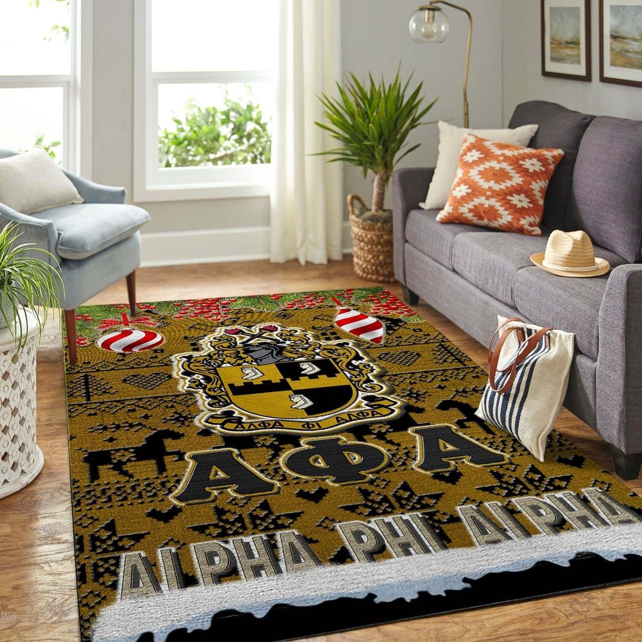 ALPHA PHI ALPHA Area Rugs Living Room Carpet FN241207 Local Brands Floor Decor