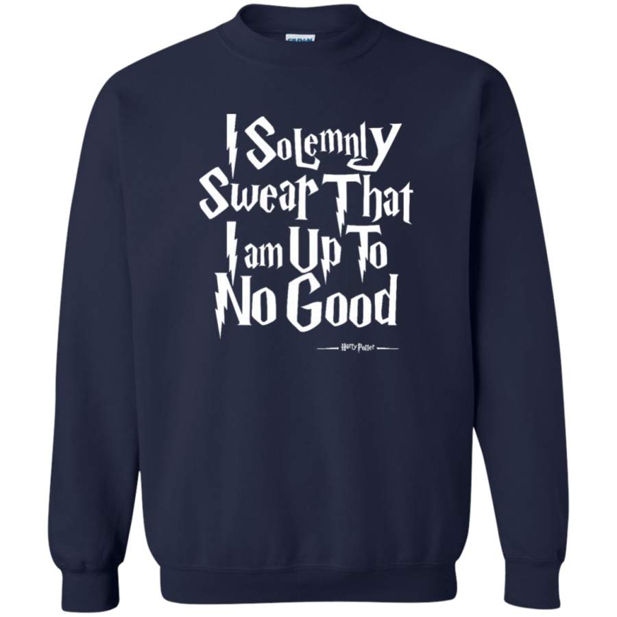 AGR I Solemnly Swear I am Up to No Good Crewneck Pullover Sweatshirt