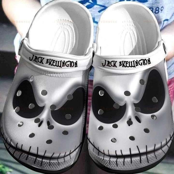 Horror Jack Skellington Face Crocs Crocband Clogs Shoes