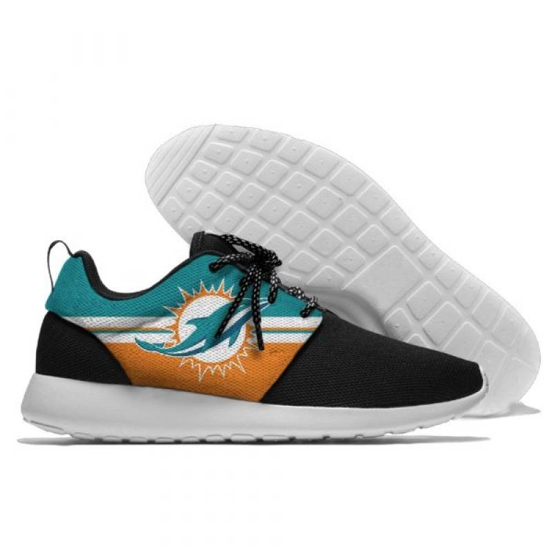 Mens And Womens Miami Dolphins Lightweight Sneakers, Dolphins Running Shoes #3