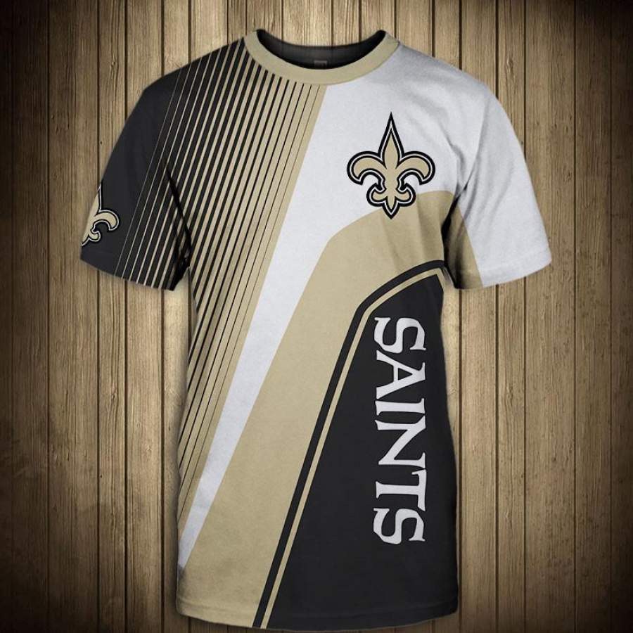 New Orleans Saints T-Shirt 3D All Over Print Custom 3D New Orleans Saints Graphic Printed 3D T-Shirt 3D All Over Print All Over Print Tee For Men For Women