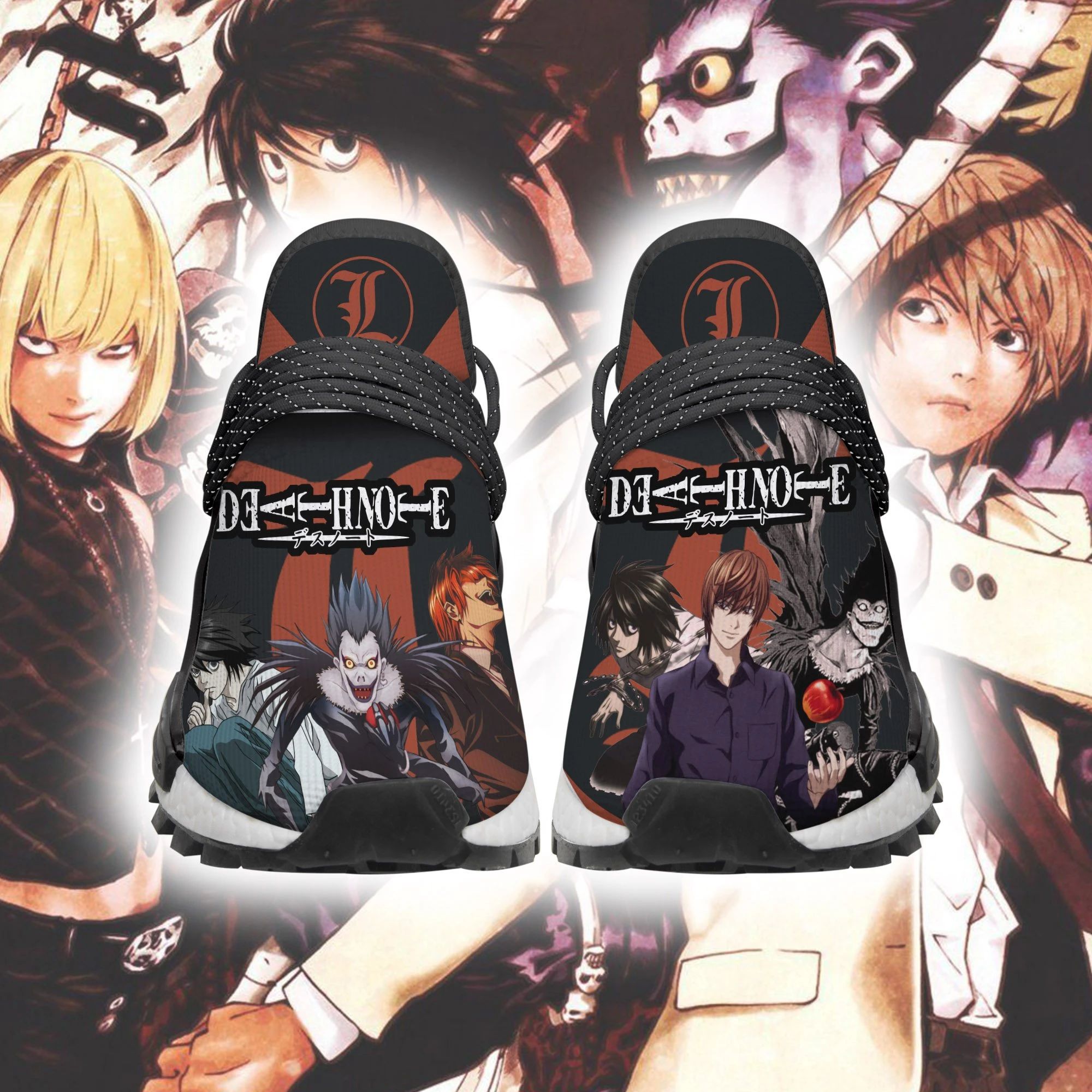 Death Note Shoes Characters Custom Anime Sneakers Unisex Men Women