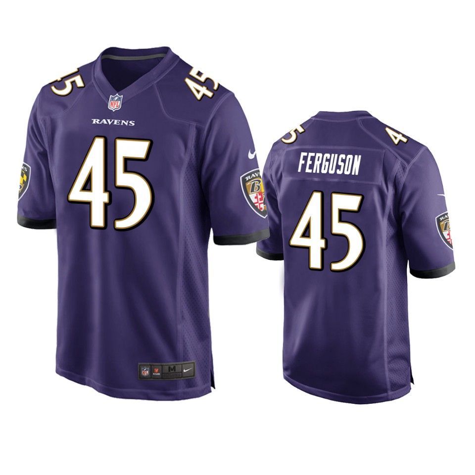 Baltimore Ravens Jaylon Ferguson 2019 NFL Draft Purple Game Jersey