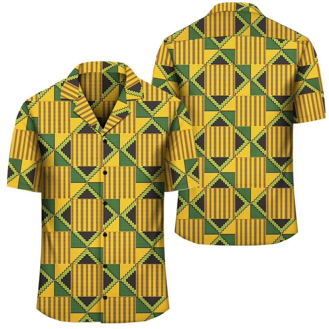 Africa Hawaiian Shirt – Kente Hawaiian Shirt Traditional Fabric