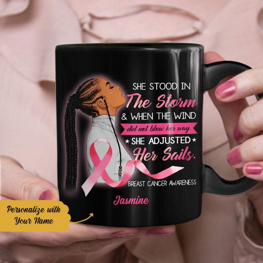 Personalized Breast Cancer Sailing Mug