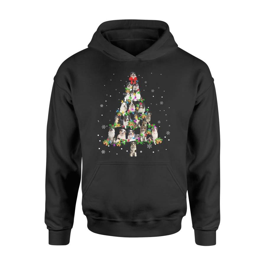 Australian Shepherd Christmas Tree T Shirt Xmas Gift  T-Shirt – Standard Hoodie