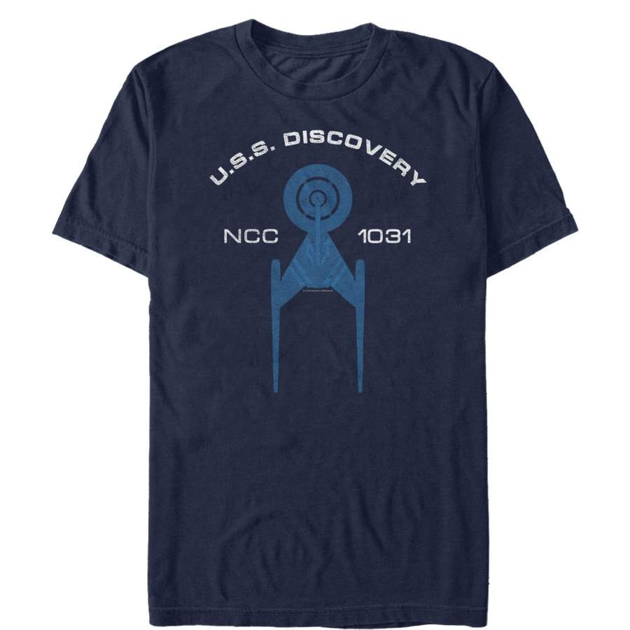 Star Trek Men’s Discovery NCC 1031 Ship  T Shirt