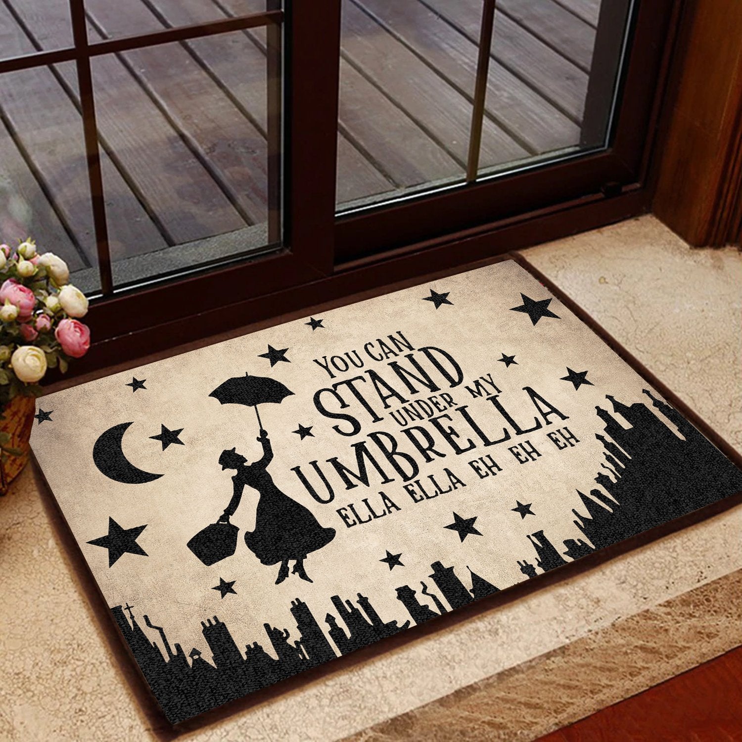 You Can Stand Under Umbrella All Over Printing Doormat Pre2157