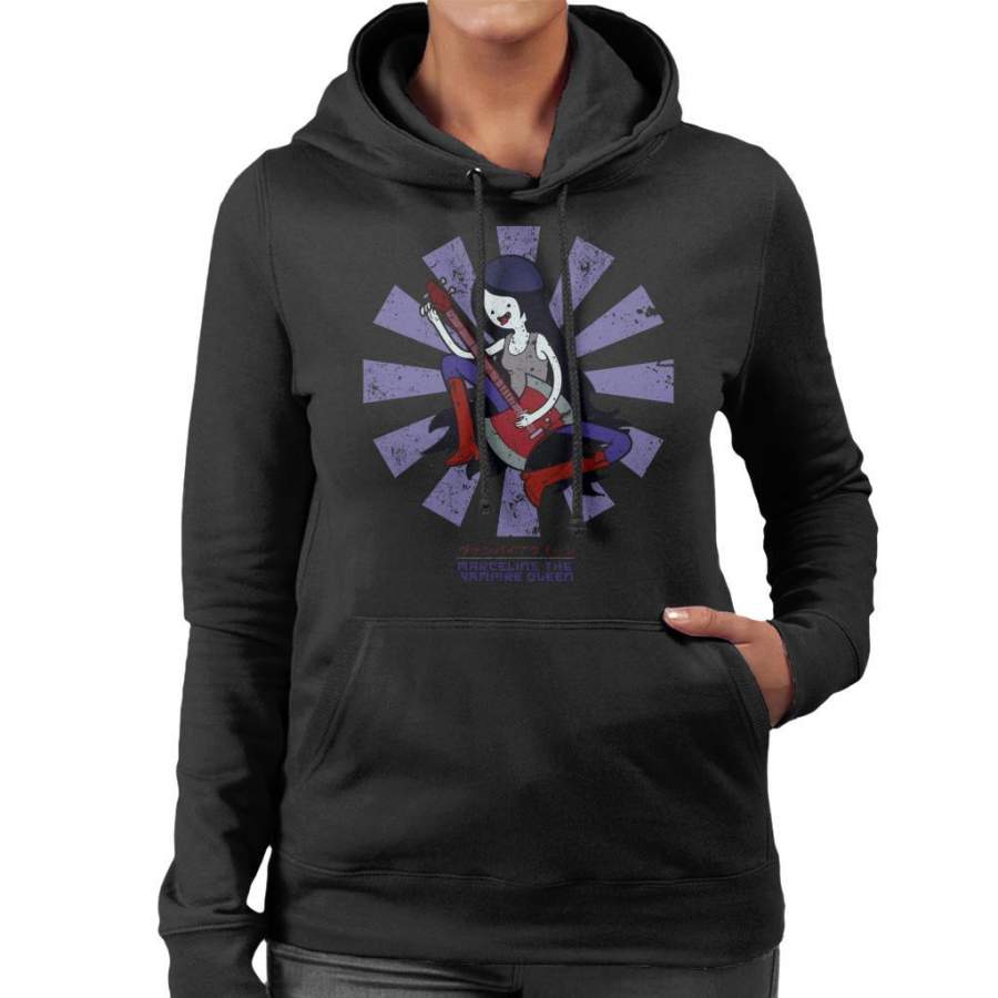 Marceline The Vampire Queen Retro Japanese Women’s Hooded Sweatshirt