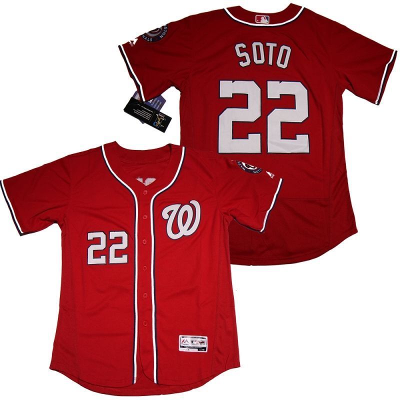 Washington Nationals Juan Soto #22 2020 MLB Red Jersey