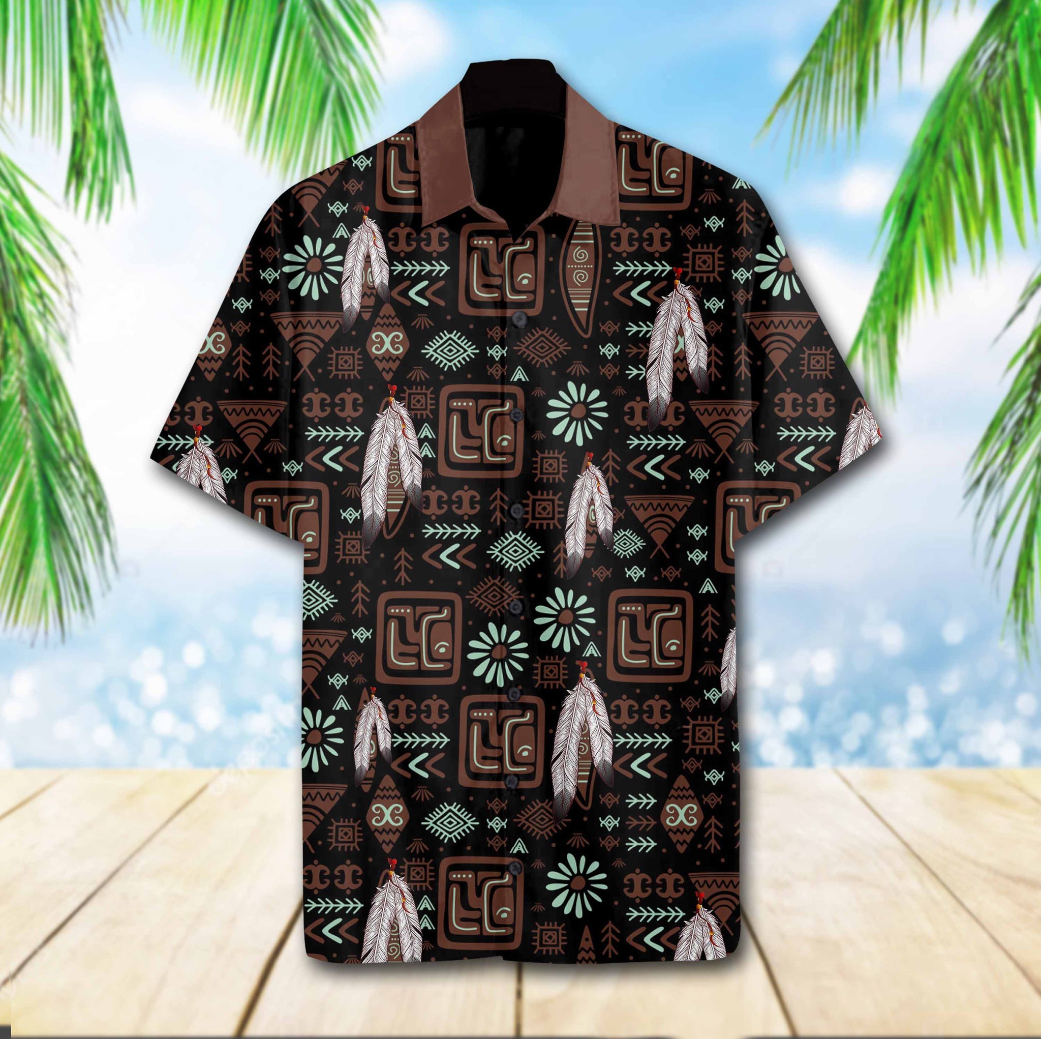 Native Pattern Hawaii Shirt Ha52320