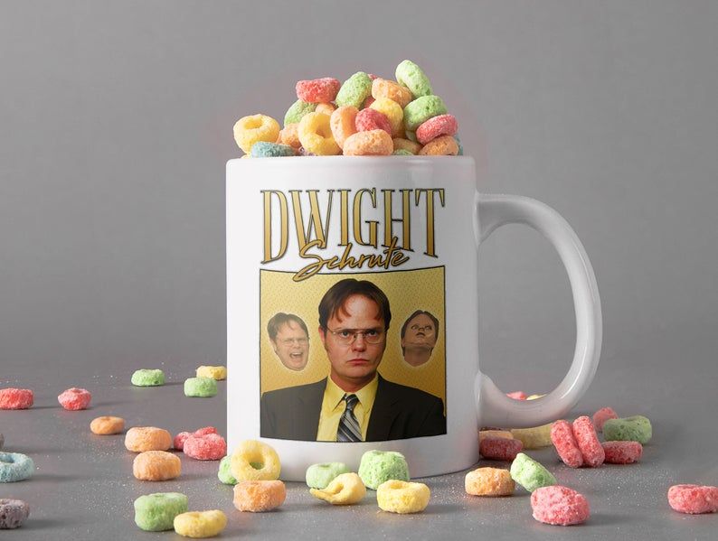 White Mug Dwight Schrute In Dunder Mifflin Inc Mug The Office TV Series Mug Vintage Retro Mug Premium Sublime Ceramic Coffee Mug H99