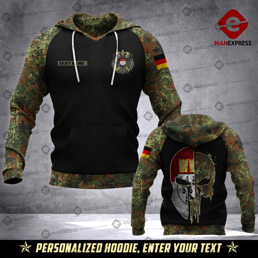 Soldier Cologne- Germany camo army personalized 3d Printed HOODIE LEN