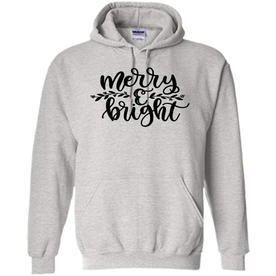 Christmas, Xmas, Merry & Bright B – Gildan Heavy Blend Hoodie