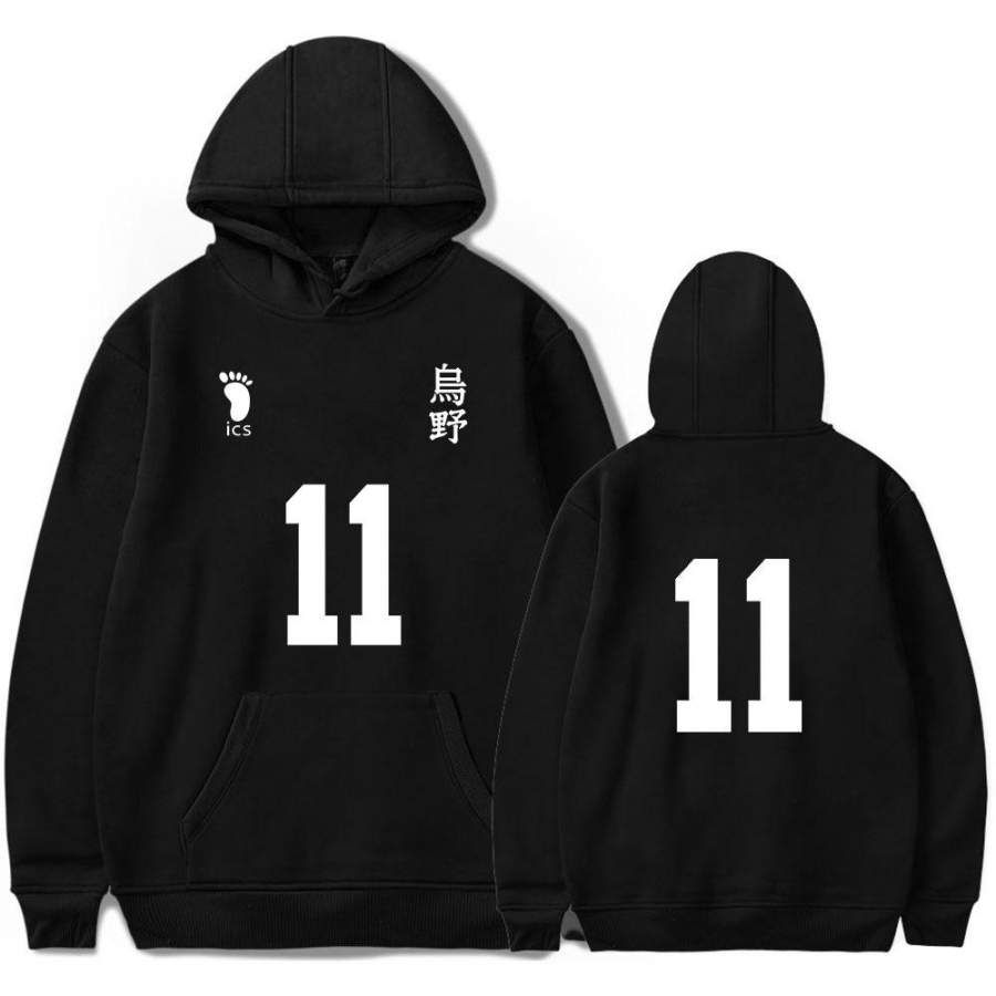 Haikyuu Cosplay Costume Hinata Shoyo Hoodie Casual Hooded Sweatshirt Pullover Sweater for Adult Halloween