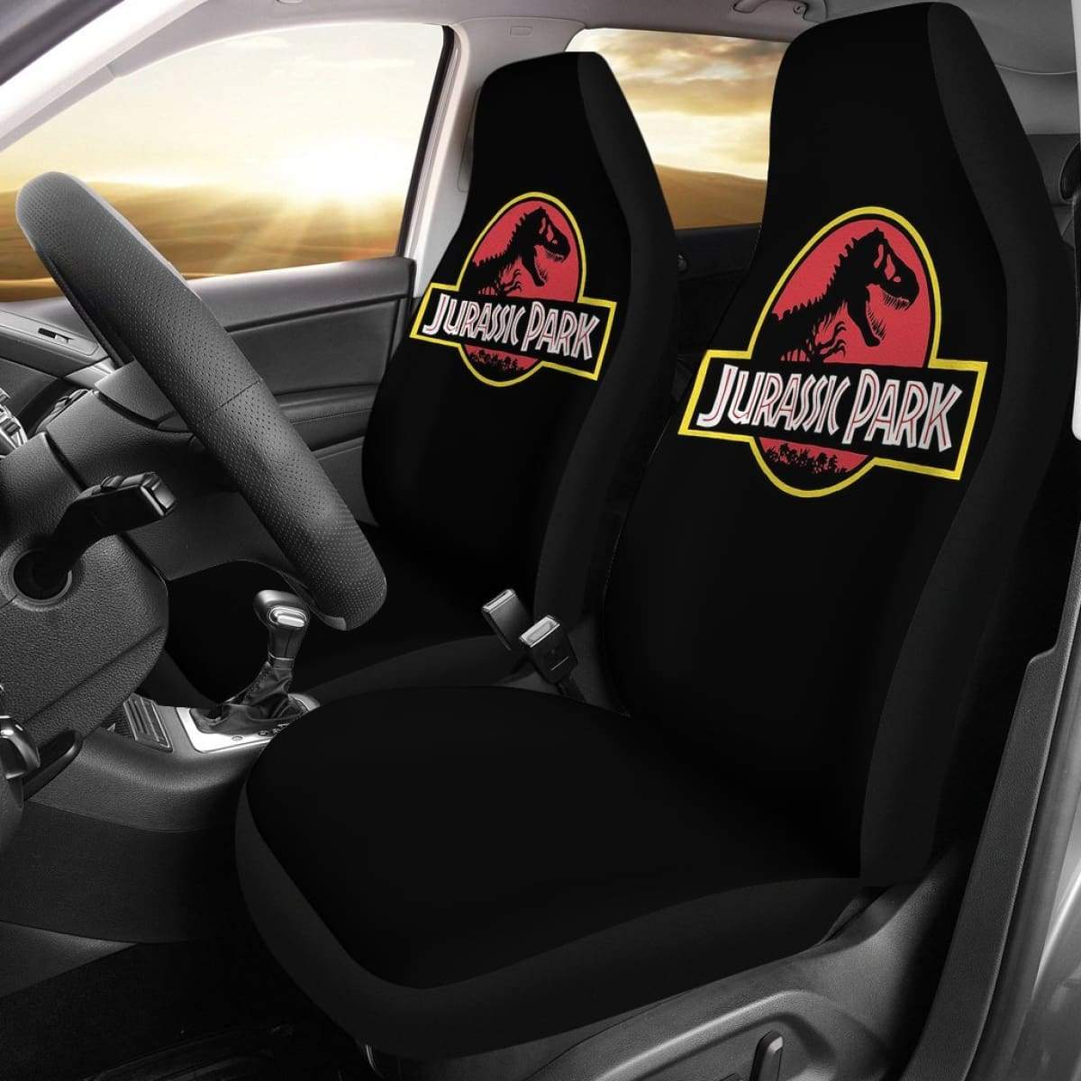 Jurassic Park Art Car Seat Covers Amazing Gift Ideas Universal Fit 173905