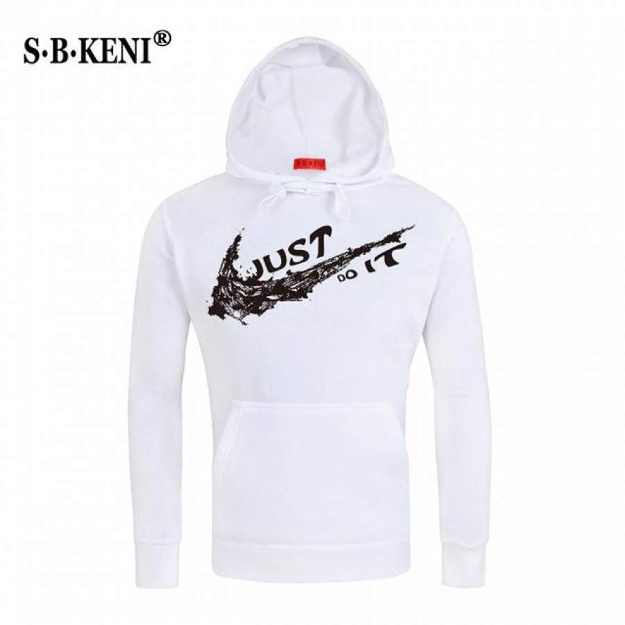 2018 New Design JUST DO IT Mens Hoodies Cotton Funny Print Hoodie Man Fashion Brand Logo Casual Hoodie Sweatshirt