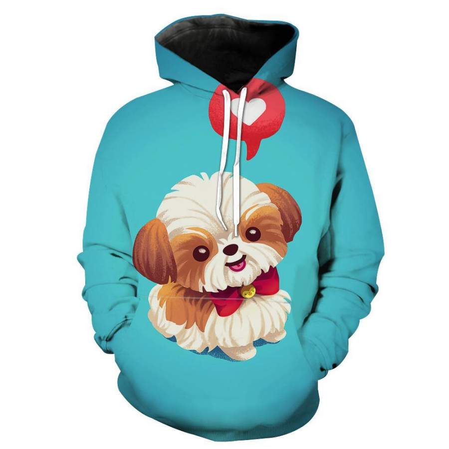 Cute Shih Tzu Hoodie – Puppy Shih Tzu Dog Hoodie