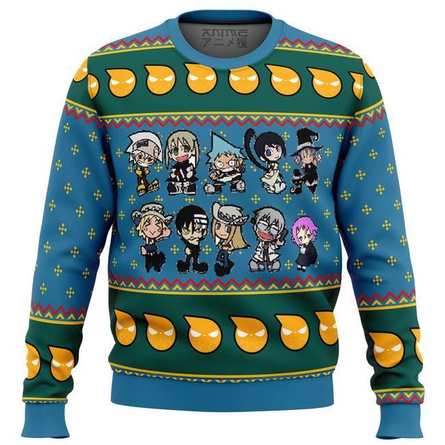 SOUL EATER CHIBI PREMIUM UGLY CHRISTMAS SWEATER – AMAZING GIFT IDEA – THANKSGIVING GIFT