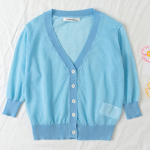 Summer Autumn Baby Girl Sweater Baby Girls Clothes Knitted V-Neck Cardigan Kids Candy Colors Sweater Children Tops alx