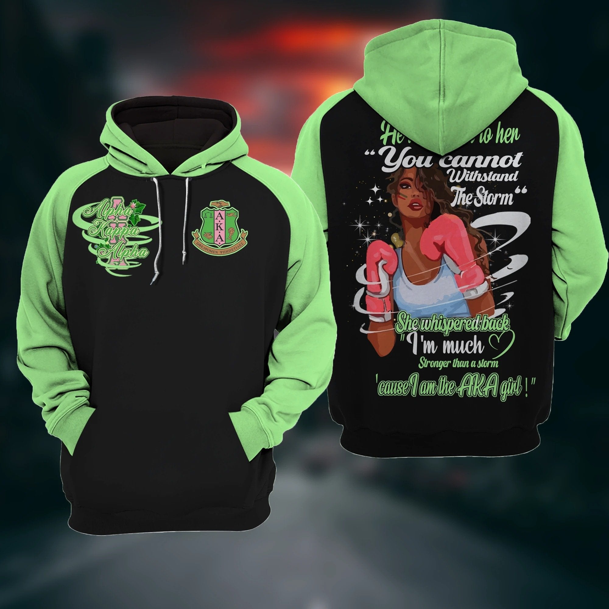 Greek Life Hoodie – Strong Women Alpha Kappa Alpha Hoodie