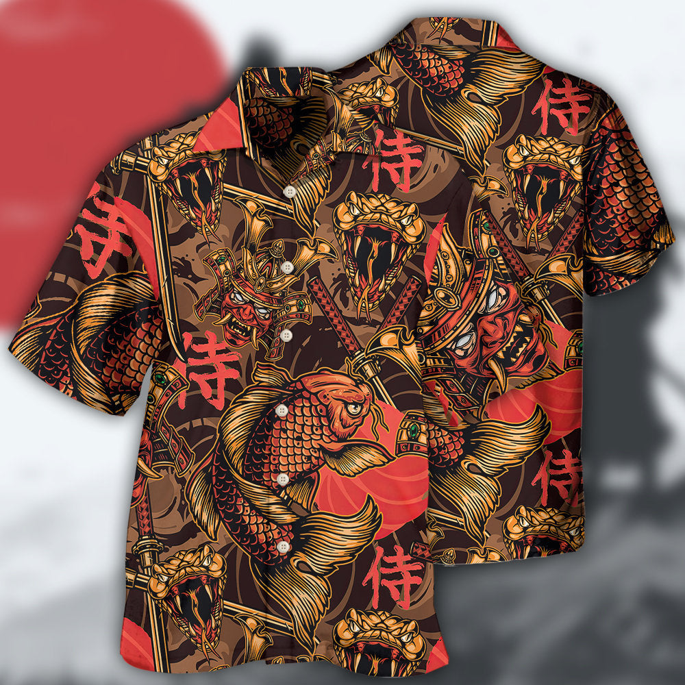 Samurai Japan Style Hawaii Shirt Ha100994