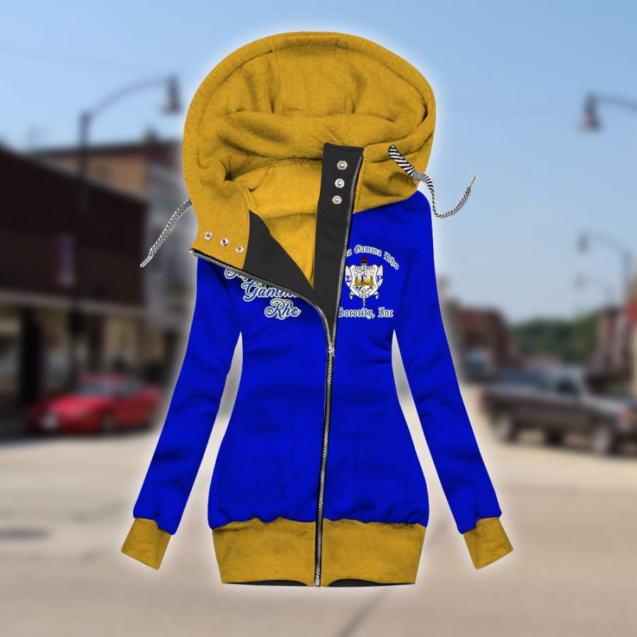 Sigma Gamma Rho fleece sleeve zipper hoodie outerwear 2