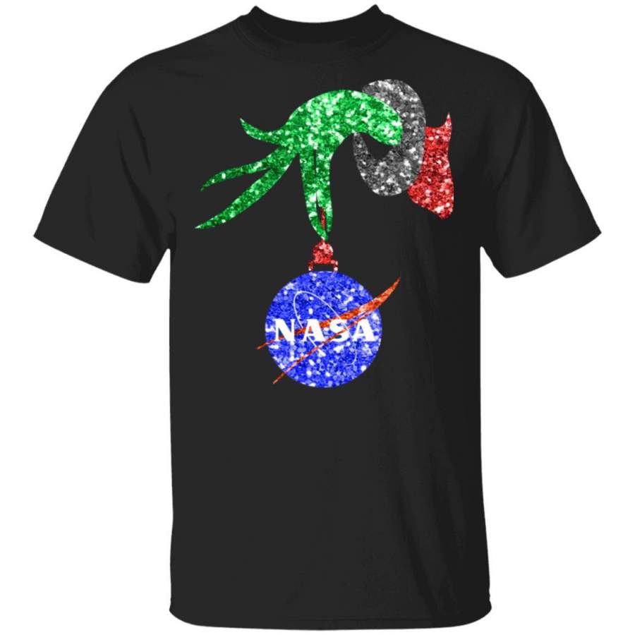 Grinch Hold Nasa Ball Christmas T-Shirt