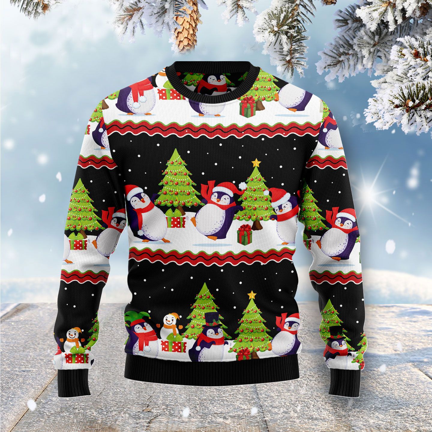 Lovely Penguin Ugly Christmas Sweater | For Men & Women | Adult | Us4728