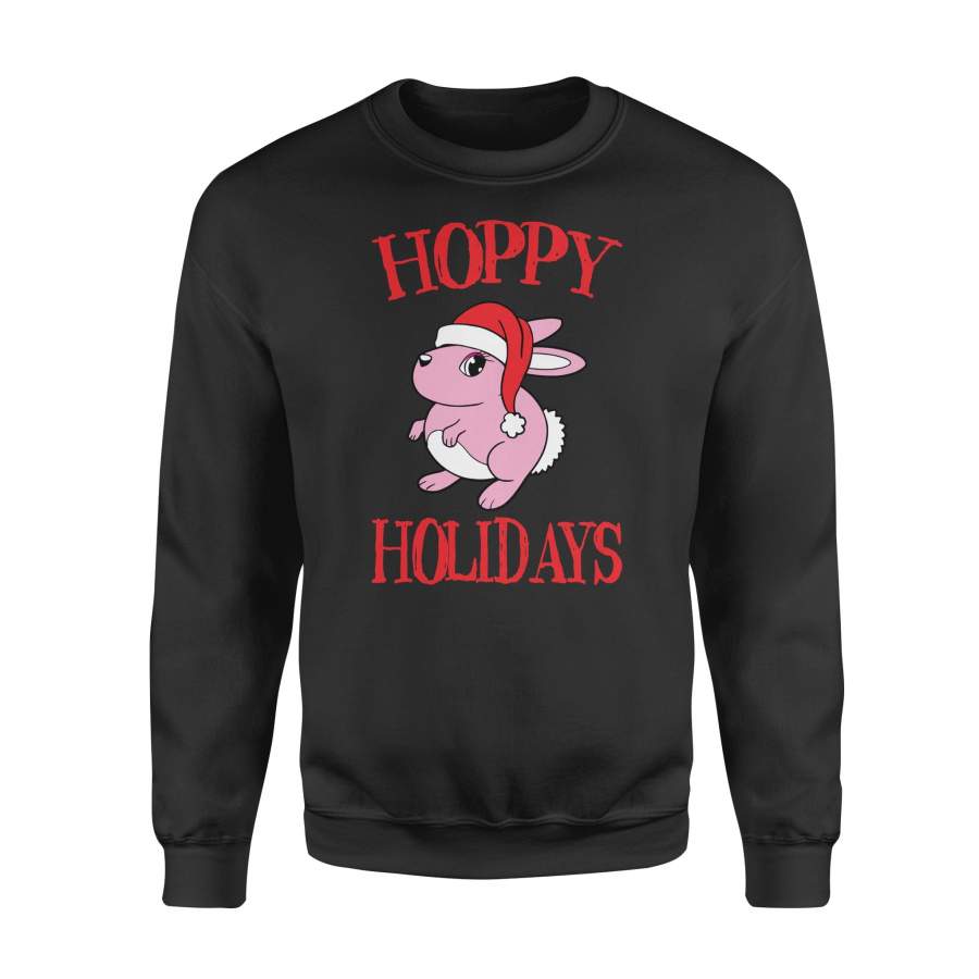 Christmas- Hoppy Holidays Bunny RabbitSweatshirt