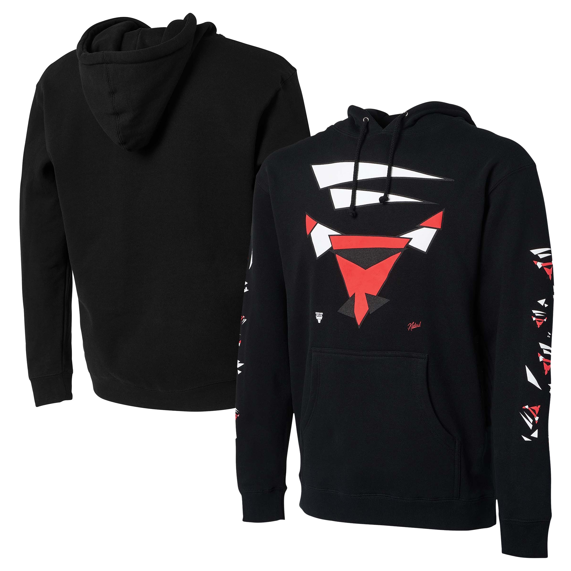 Chicago Bulls NBA X Naturel No Caller Id Pullover Hoodie – Black