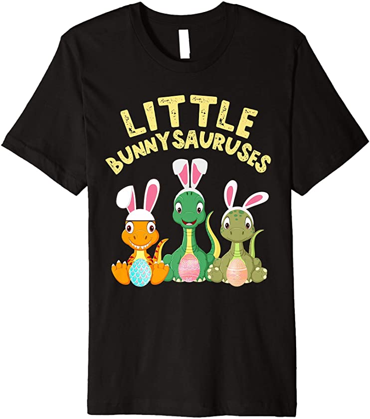 Little BunnySauruses Baby T Rex Dinosaur Easter Bunny Kids Premium T-Shirt