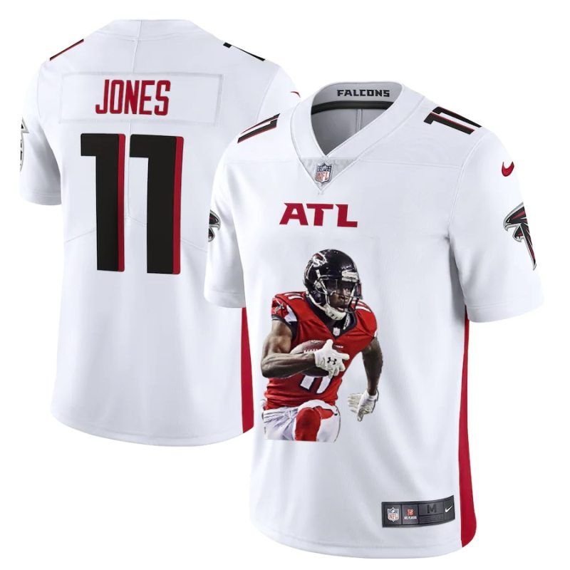 Atlanta Falcons Julio Jones #11 NFL Portrait Brandedition White Jersey