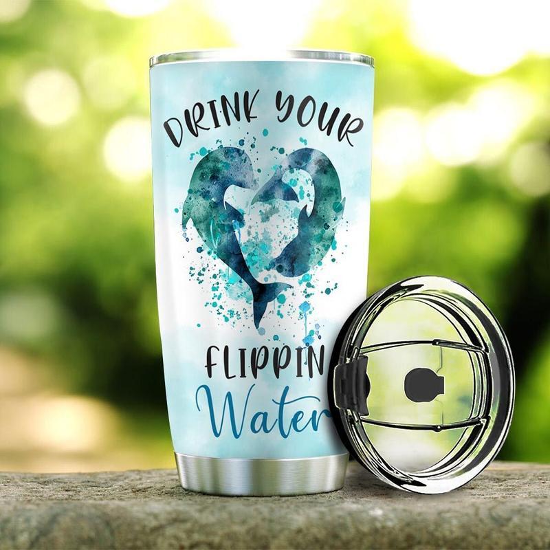 Dolphin Drink Wate Stainless Steel Tumbler Cup | Travel Mug | Tc5600