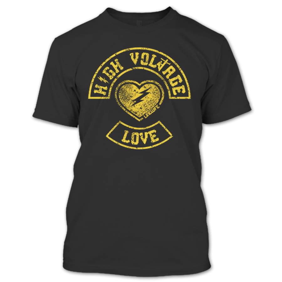 High Voltage Love Linewife T Shirt, Love Shirt, Couple Shirt