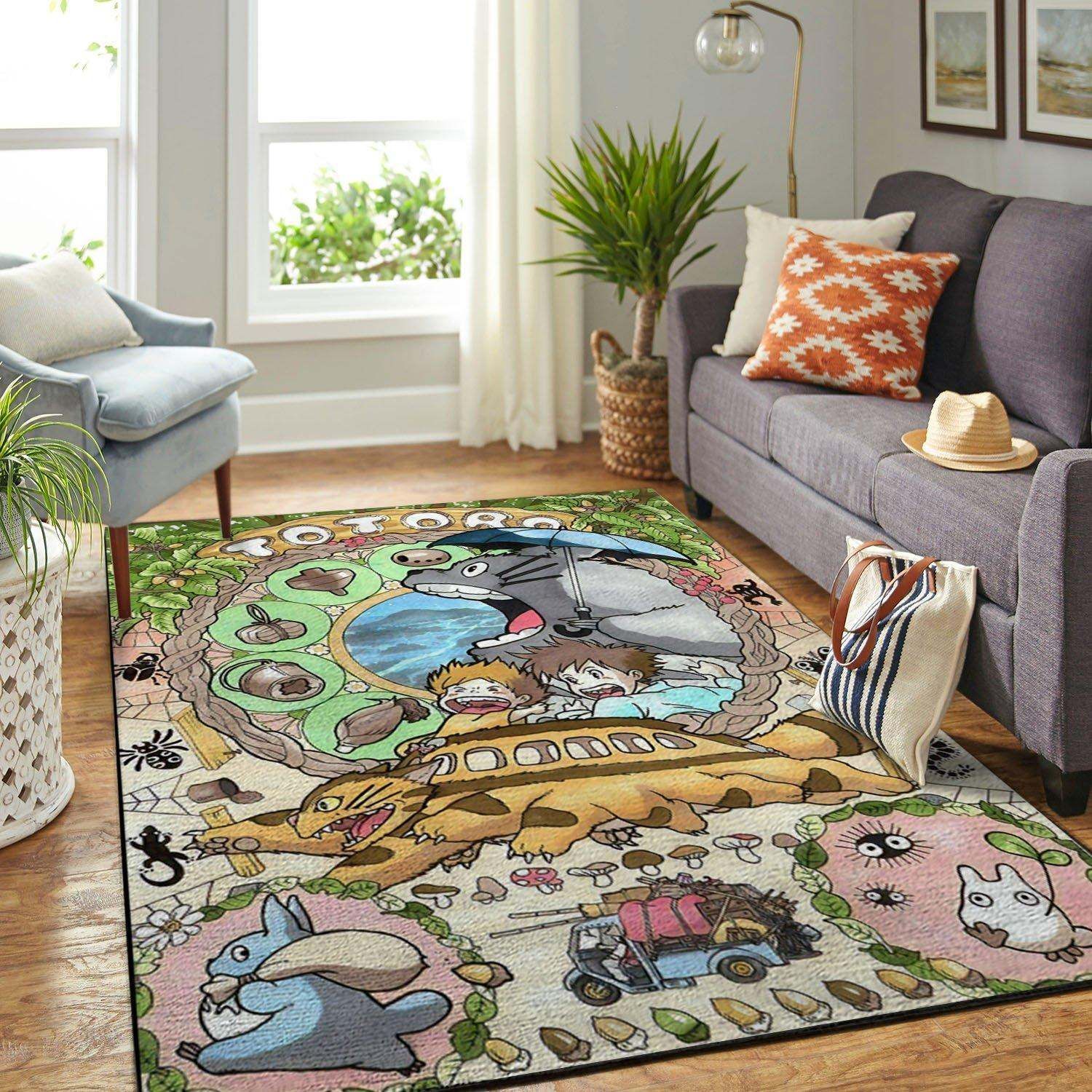 My Neighbor Totoro Area Rugs Anime Movies Living Room Carpet FN181221 Local Brands Floor Decor