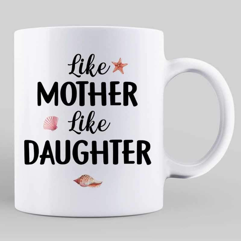 Like Mother Like Daughter Heart Hands Personalized Mug