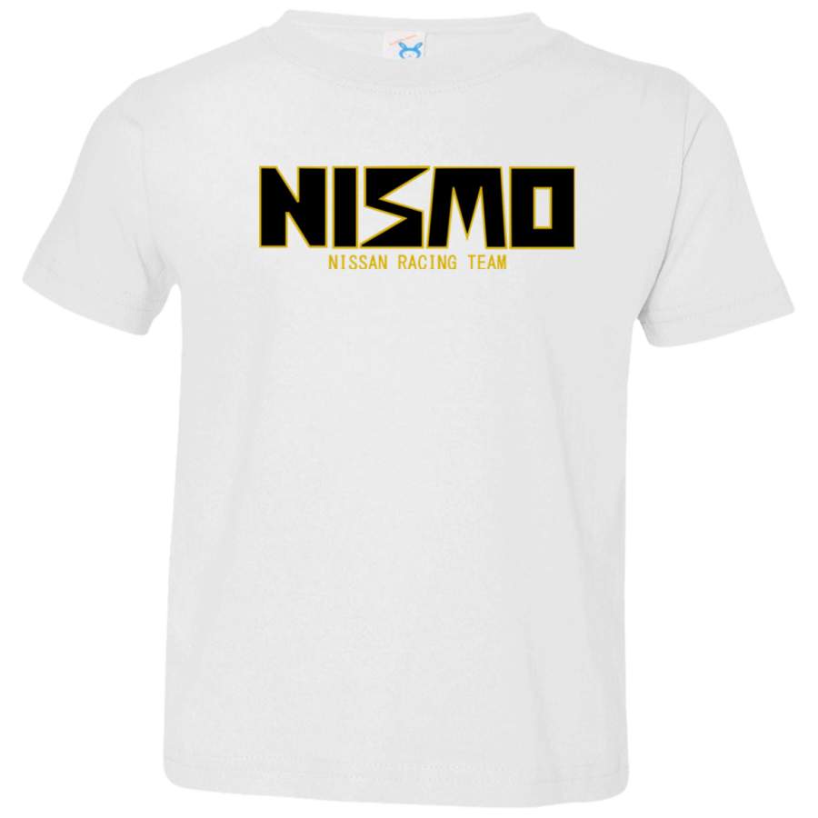 AGR Classic Gold and Black NISMO Nissan Racing Team Logo Toddler Jersey T-Shirt