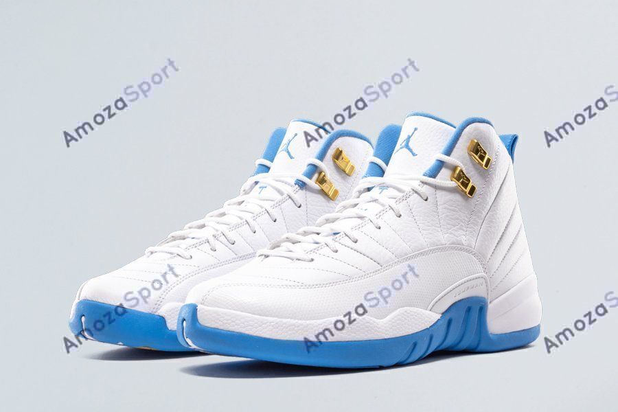 Jordan 12 University Blue Basketball Shoes Sport Sneakers