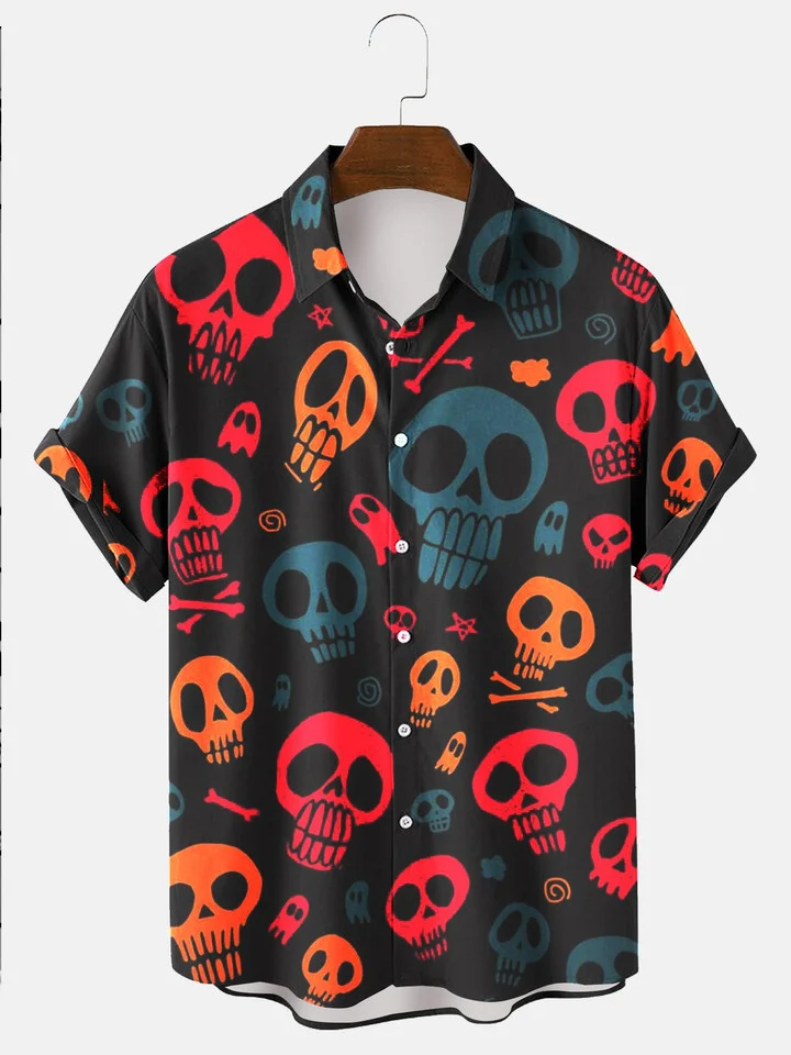 Halloween Skull Hawaii Summer Gift For Men And Women Ha11765