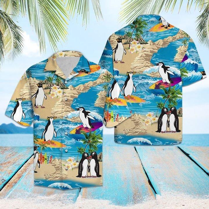 Penguin Summer Vacation Hawaiian Shirt | For Men & Women | Adult | Hw8006