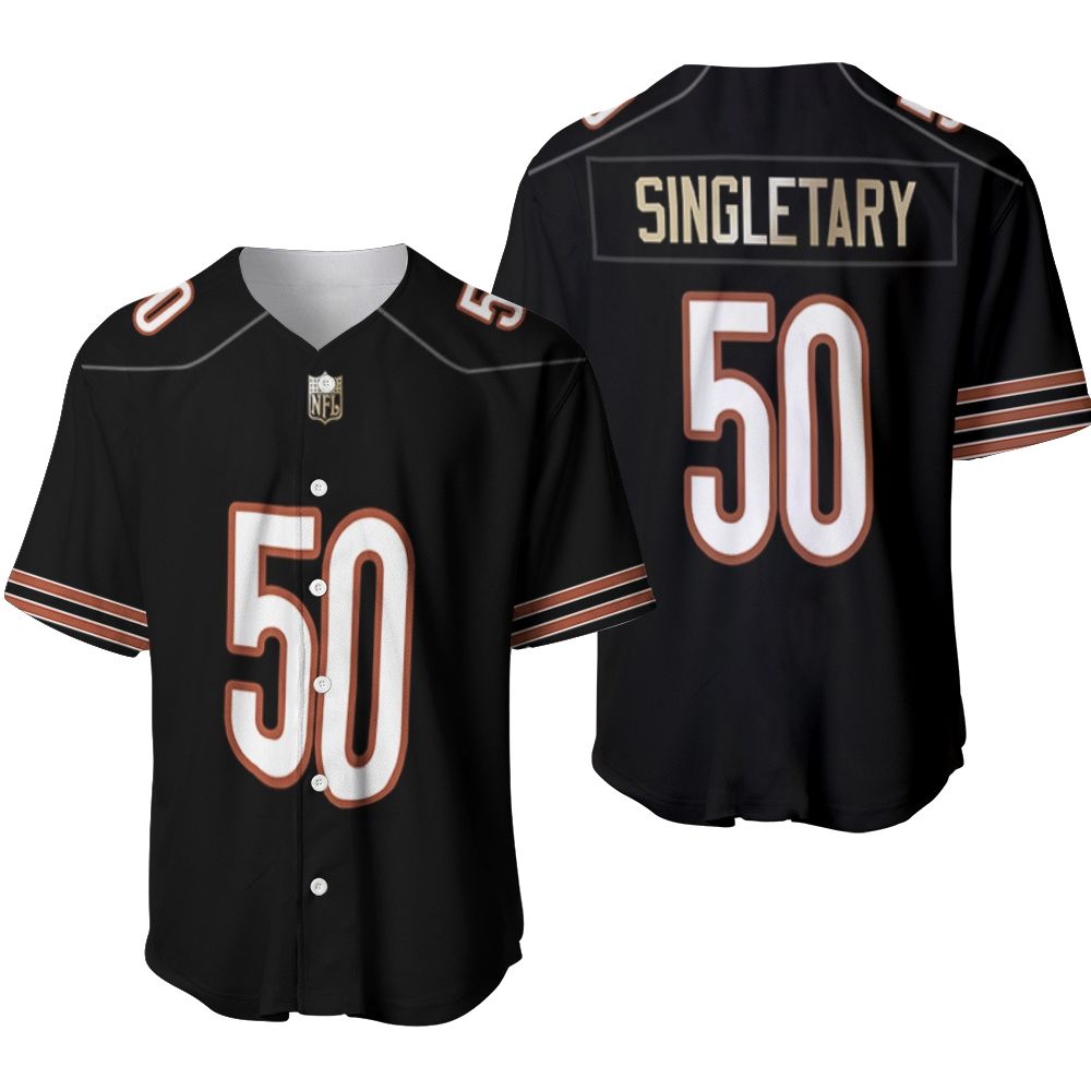 Chicago Bears Mike Singletary #50 NFL American Football Legacy Vintage Navy 3D Designed Allover Gift For Bears Fans Baseball Jersey